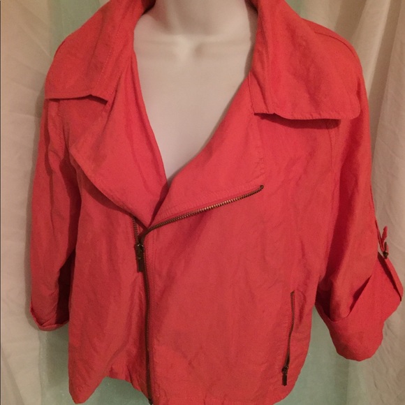 Cabi coral pink scooter zip jacket - Picture 4 of 6